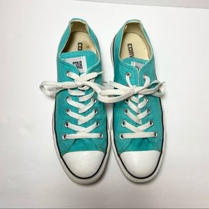 Converse Chuck Taylor Low Tops Teal Aqua Size 6 Mens 8 Womens 108813f